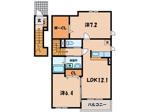 西尾駅 徒歩14分 2階の物件間取画像